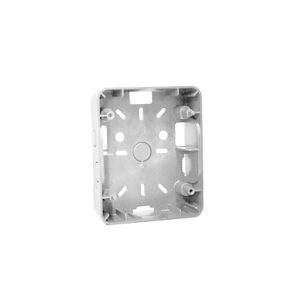 Caja de montaje para estrobo sirena color blanco