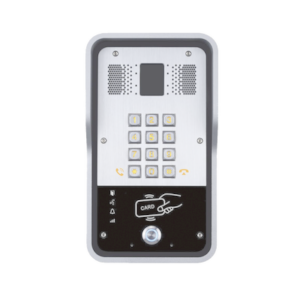 Portero IP SIP Con Relevador Integrado y Lector RFID Para Acceso Por Clave Númerica, Tarjeta o Llamada Remota