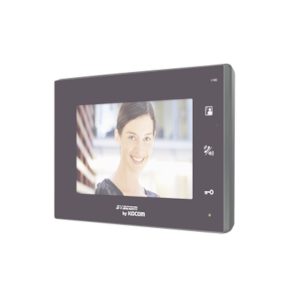 Monitor adicional color negro manos libres con pantalla LCD a color de 7"