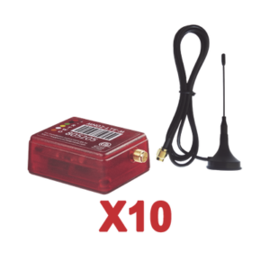 KIt de 10 Comunicadores de Alarma MN02LTEM con Antena 4GLTEM and 5G / Incluyen 2 Años de Cobertura / Aplicación Gratuita / Cero Configuración / Compatible Honeywell/DSC/CROW/PIMA