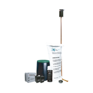 Kit de tierra física (VARIGROUND) con supresor de pico(SOHO) y accesorios de instalación.