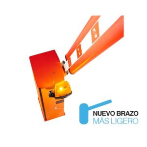 Barrera Vehicular G4010 / Hecho en Italia / Soporta Mástil de Hasta 4 mts Max / Iluminación LED Rojo/Verde /Antiaplastamiento
