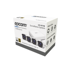 Sistema Completo de 4 Cámaras Bala TURBOHD 720p / DVR 4 Canales / P2P / 4 Juegos de Cable de 18 mts