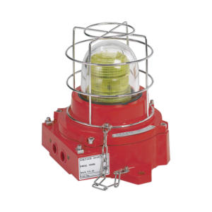 Luz de advertencia LED, a prueba de explosión, 110-240 Vca, ATEX, IECEX, ambar