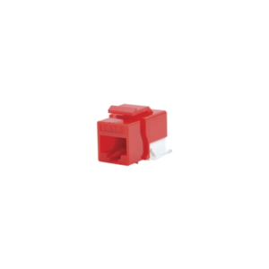 Módulo Jack Cat6 sin Herramienta (toolless)  keystone para faceplate - Color Rojo