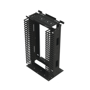 Rack de Acero de 4ft x 19in, 24UR con Organizadores Verticales Y Guía Superior para Cableado.
