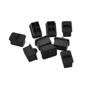 Bolsa con 25 piezas de protectores anti-polvo para puerto SFP, color negro
