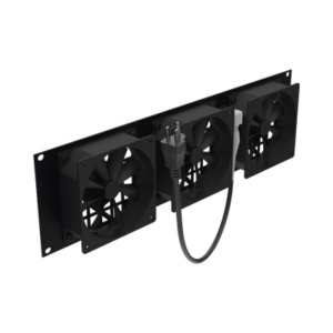 Kit de 3 Ventilador 110 Vca (12 x 12 cm) para rack con clavija 5-15P