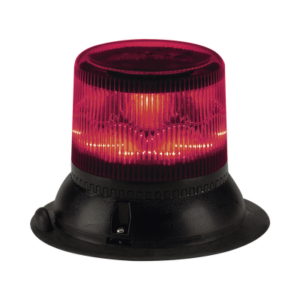 Baliza de LED rojo doble nivel, compacta, discreta, lente color rojo de montaje magnético