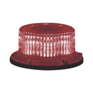Baliza Mirage de 18 LEDs con lente transparente y LEDs rojos con montaje permanente