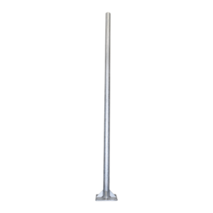 Poste de Acero Galvanizado para Videovigilancia, 3 m de altura.