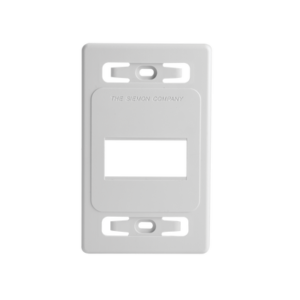 Placa de pared modular MAX, de 3 salidas, color blanco