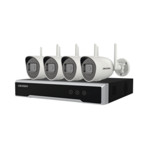 Kit IP Inalámbrico 1080p / NVR 4 Canales / 4 Cámaras Bala para Exterior / 1 HDD de 1 TB / Modo Repetidor
