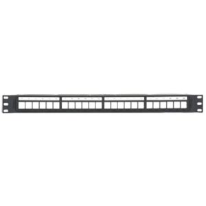 Panel de Parcheo Modular Keystone (Sin Conectores), Numerado en Etiquetas, 24 puertos, 2UR