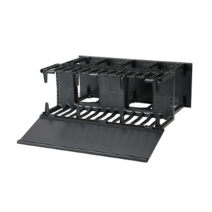 Organizador de Cables Horizontal NetManager, Doble (Frontal y Posterior), Para Rack de 19in, 4UR