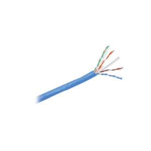 Bobina de Cable UTP 305 m. de Cobre, NetKey, Azul, Categoría 6 (24 AWG), 1000Mbps, PVC (CM), de 4 pares