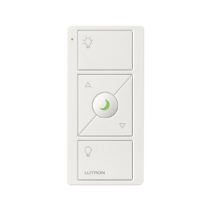 CONTROL REMOTO INALAMBRICO CON 3 BOTONES SUBIR/BAJAR, ENCENDER, APAGAR, NIGHTLIGHT color  blanco