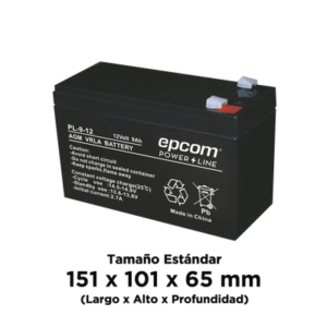 Batería AGM/VRLA de 12 Vcd @ 9 Ah ; UL