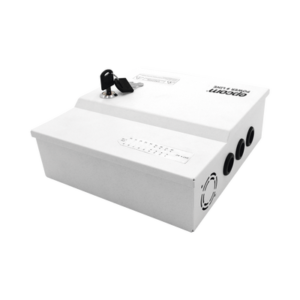 Fuente de poder profesional de 12 - 14.8 Vcd @ 20 A / para 18 cámaras / Compatible con batería de respaldo / voltaje de entrada de 96-264 Vca