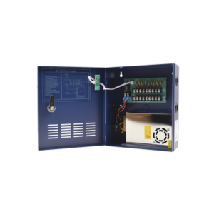 Fuente de poder Industrial Heavy Duty  de 11-15 Vcd @ 10 Amper, para 9 cámaras;