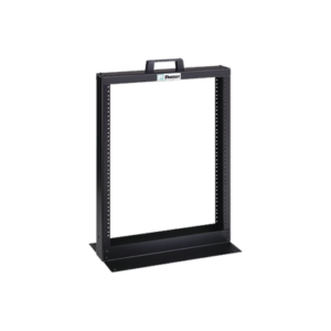 Rack de Dos Postes Estándar de 19", Numerado, Fabricado en Aluminio y 13 Unidades de Rack, Color Negro