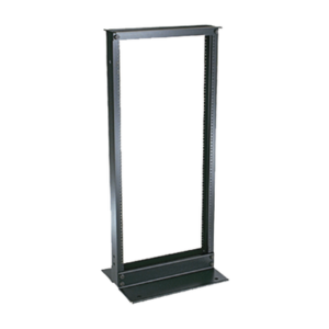 Rack de Dos Postes Estándar de 19", Numerado, Fabricado en Aluminio y 24 Unidades de Rack, Color Negro