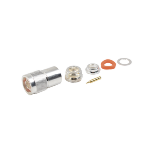 Conector N Macho para cables con AWG-11/13 en cable central, tipo RG-8/U (BELDEN 8237), RG-213/U (8267), RG-214 (8268).