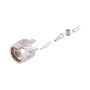 Conector N Macho de anillo plegable para cable RG-174/U, BELDEN 8216.