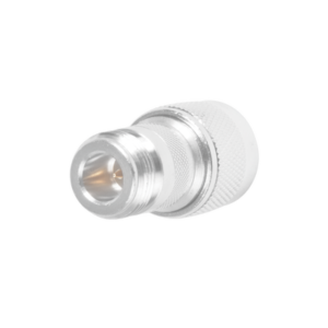 Adaptador en Línea, de Conector N Hembra Inverso a N Macho, Níquel/ Oro/ Teflón.