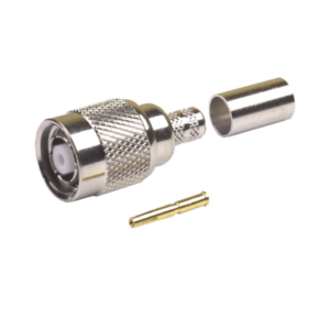 Conector TNC Macho Inverso de Anillo plegable para cable RG-8/X, BELDEN 9258.