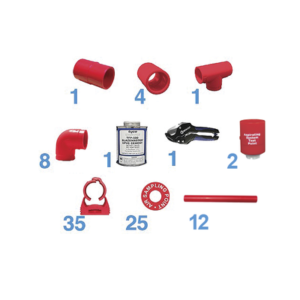 Kit de Tubería Para Detector de Humo por Aspiración, Compatible con Detector ASD720