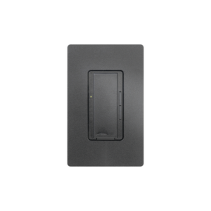 Atenuador (dimmer) un solo polo/multilocación 120VCA/600W (INC/MLV/HAL) o 150W (CFL/LED), apaga, enciende y atenúa iluminación.color negro