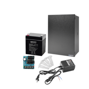 Kit con Fuente ALTRONIX ( AL624 ) con salida  de 12 Vcd a 0.75 Amper, incluye transformador y batería de 4.5 Amper