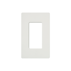 Placa de pared 1 espacio, para atenuador (dimmer), apagador ó control remoto inalámbrico LUTRON.