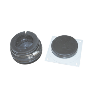 Placa y Goma pasamuro para cable coaxial de 7/8"