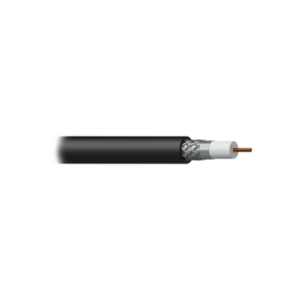 Bobina de cable coaxial RG6U de 100 metros con malla de aluminio al 60 %, Calibre 18. Hecho en México.