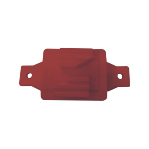 Aislador de Paso color Rojo reforzado para cercos eléctricos, resistente al clima extremoso