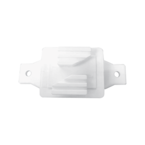 Aislador de Paso Blanco reforzado para cercos eléctricos, resistente al clima extremoso