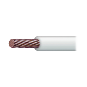 Cable 16 awg  color blanco,Conductor de cobre suave cableado. Aislamiento de PVC, auto-extinguible.BOBINA de 100 MTS