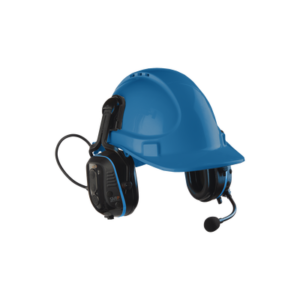 Protector Auditivo con montaje de casco, micrófono de brazo flexible con cancelación de ruido, comunicación cara a cara, alerta del medio ambiente, Bluetooh y comunicación a corto alcance.