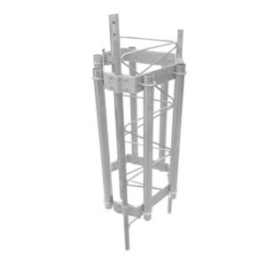 Herraje para 6 antenas sectoriales compatible con tramo STZ45G.