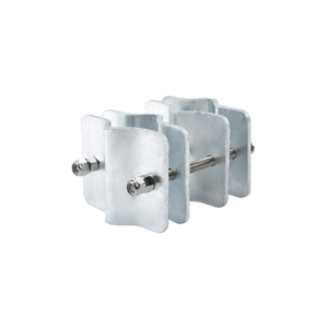 Herraje Adaptador de Mástil para Diámetros desde 3/4" hasta 2-1/4". Galv. Electrolítico.