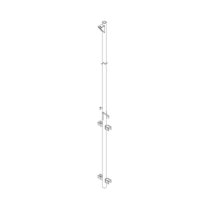 Pluma de Aluminio de 4 metros CED.40  para Instalación de Tramos STZ.