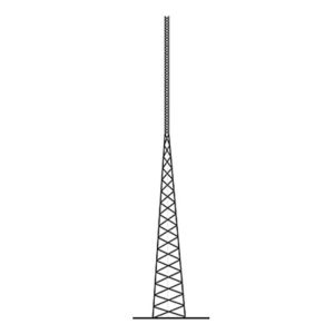 Torre Autosoportada Tubular ROHN de 30 metros Linea SSV HEAVY DUTY.