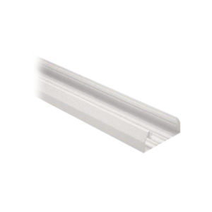 Base para canaleta T-70, de PVC rígido, con orificios perforados para montaje, 103.3 x 44.9 x 2400 mm, Color Blanco Mate