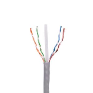 Bob. de cable de 1000 ft ( 305 m ) Cat6, Gris, UL,ESCUT, con SEPARADOR CENTRAL. para aplicaciones en CCTV y redes de datos. Uso Intemperie.