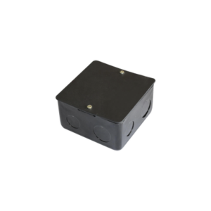 Caja de registro de acero galvanizado, 10x10 cm, Color Negro (11000-00000)
