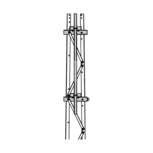 Mástil 2-3/8" x 1.8 m para Montaje en Cara de Torre Super Titan Secciones 3 a 7.