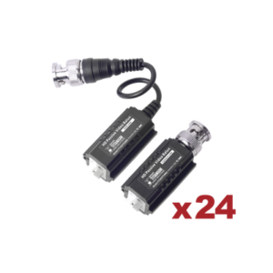 Kit de 24 pares de transceptores pasivos TurboHD para aplicaciones de video por UTP cat 5e/6 en alta definición