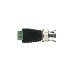 Conector BNC macho con terminales tipo tornillo